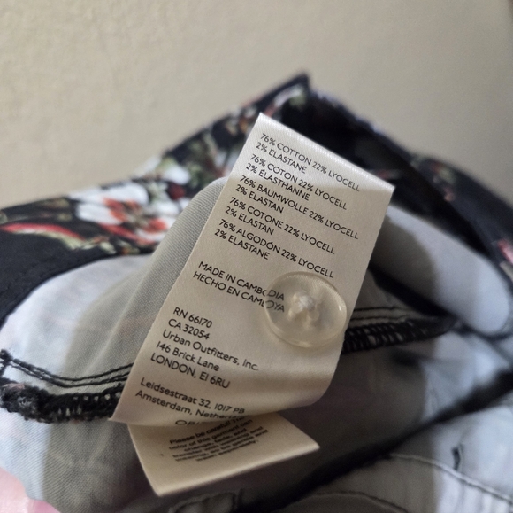 Anthropologie Pilcro The Demilune Boot Floral Print Size 32 - Picture 7 of 7